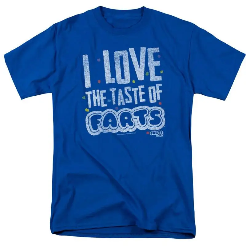 Мужская футболка Farts Candy Tasty с лицензией Tangy Sour Royal Blue