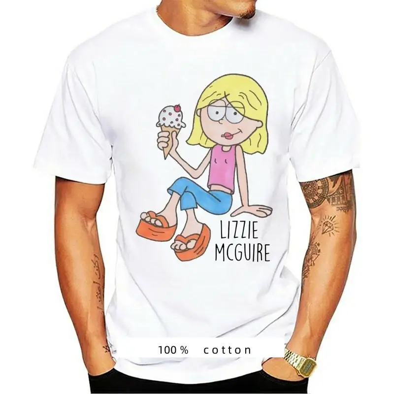Kaus Duff Kaus Lizzie Mcguire 6xl Kaus Pantai Kaus Lengan Pendek Pria Katun 100
