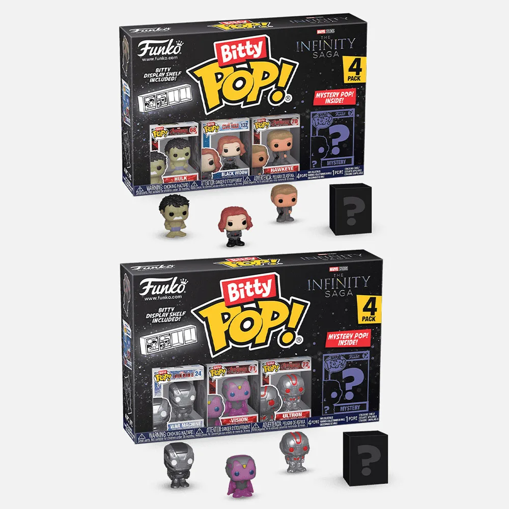 Funko Pop Bitty Pop Черная Вдова #132 Халк #68 Hawkeye #70 военная машина Marvel виниловая экшн-фигурка игрушки куклы Подарки для детей