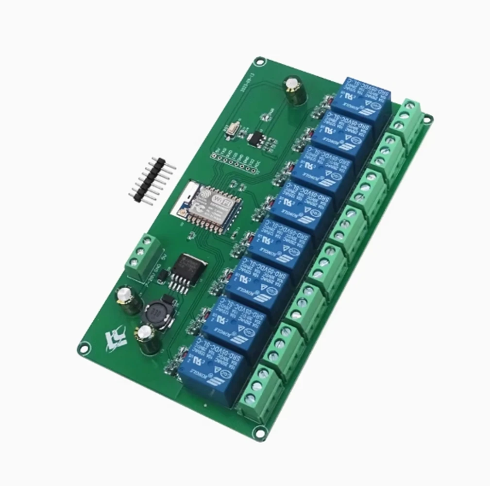 Фото Восьмистороннее реле, источник питания 5 В/7-28 В, плата разработки ESP8266/ESP32 ESP-12F №2