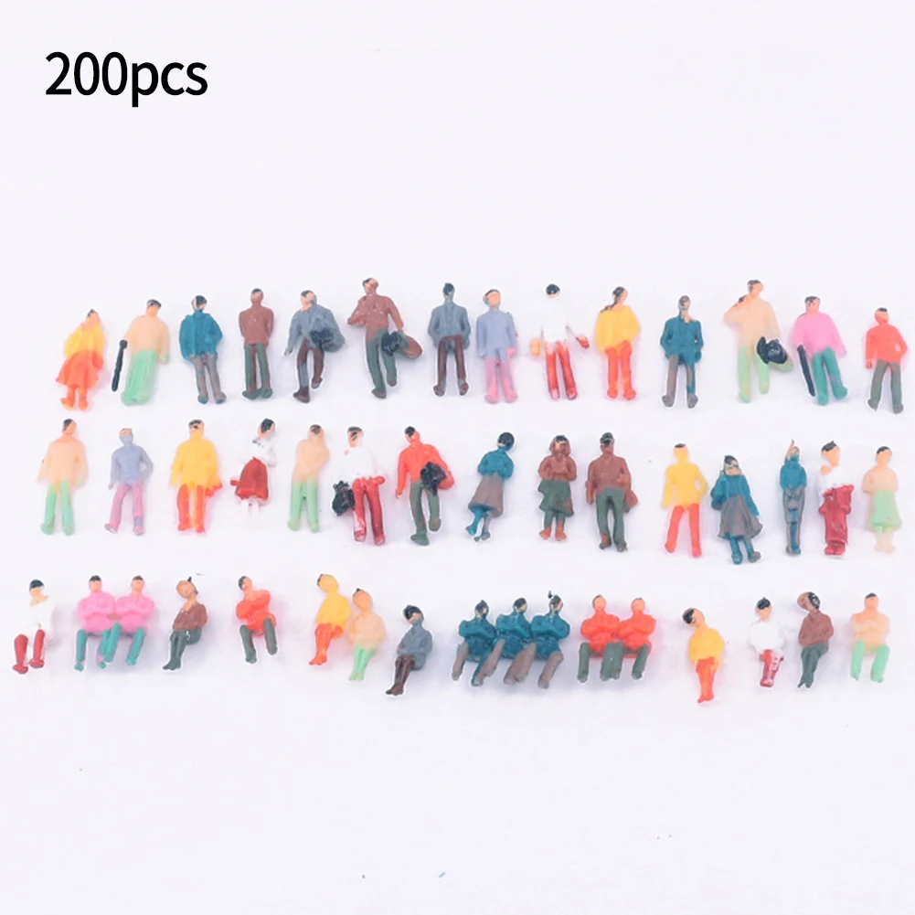 200 шт., миниатюрные фигурки рабочих в масштабе 1:87 (art.: 3920beb41988b) - 3920beb41988b