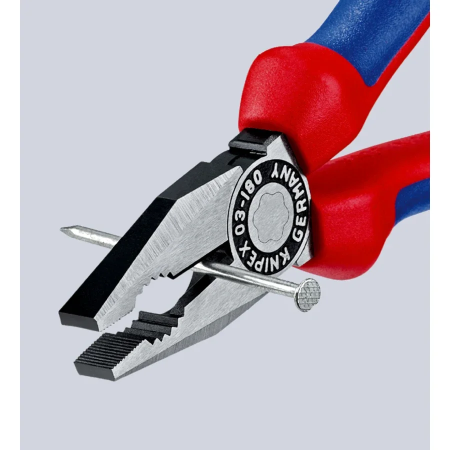 Knipex Combination Pliers Multi-Component Grip  Thicker Cable Special Tool Steel- Forged 0302180 (art.: 3920cf126033f) - 3920cf126033f