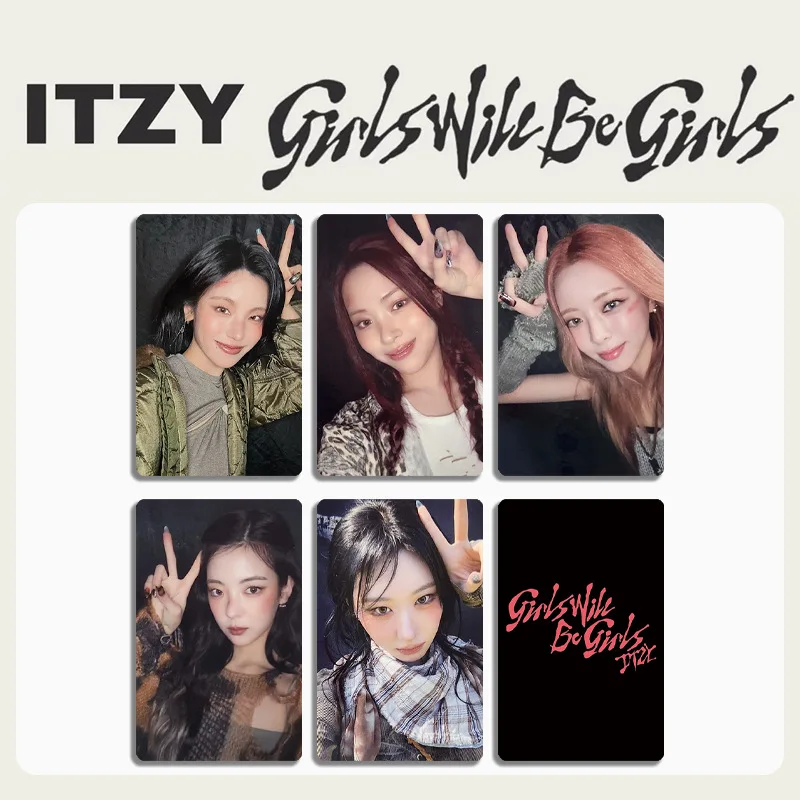 5/7 шт./компл. KPOP Idol ITZY альбом для девочек будут девушки фотокарточки Chaeryeong Yuna Yeji Lia Ryujin HD печатные ломо-карты подарки для фанатов Товары для почты и доставки