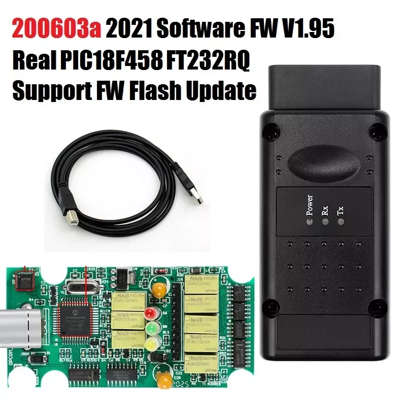 OPCOM 2021 200603a диагностические инструменты OP COM V1.70 V1.95 Real PIC18F458 могут быть обновлены для Opel диагностический сканер V1.99