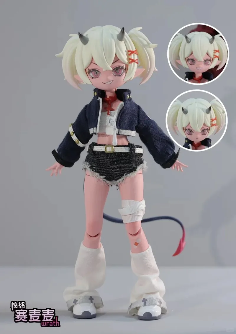 Дьявольские рога, слепая коробка, Cooze 1/8 Bjd, подвижная кукла, орнамент, изысканные игрушки, совместная мобильность, креативная настольная коллекция игрушек