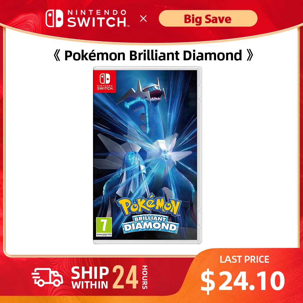 Официальная ролевая игра Nintendo Switch Pokemon Brilliant Diamond с настольными портативными режимами телевизора с одним игр...