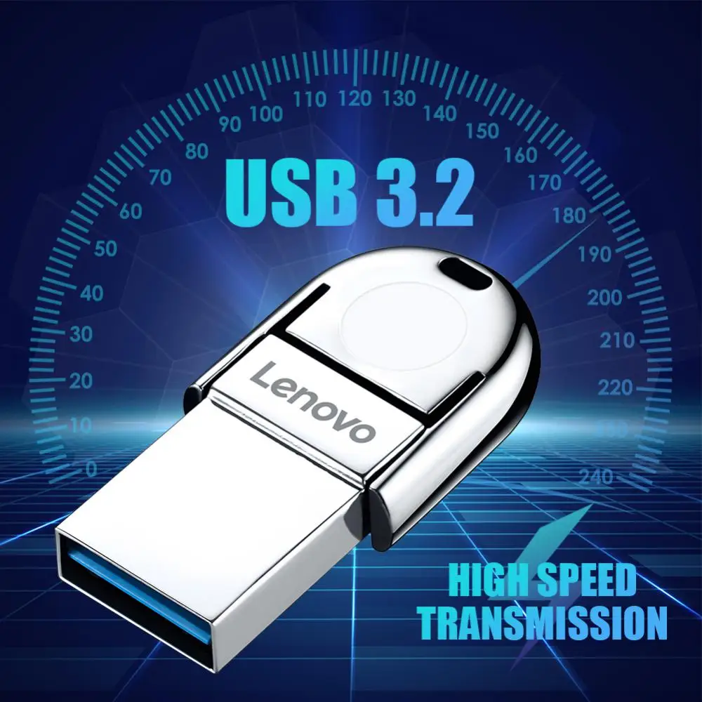 Фото Флеш-накопитель Lenovo Super Mini Usb 128, 3,2 ГБ, Otg, Usb 256, 1 ТБ №2