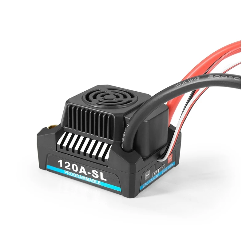 Бесщеточный ESC водонепроницаемый сменный с 5,8 V-6,1 V/3A BEC для 1/8 1/10 1/12 RC модель автомобиля грузовика Багги лодки, 120A