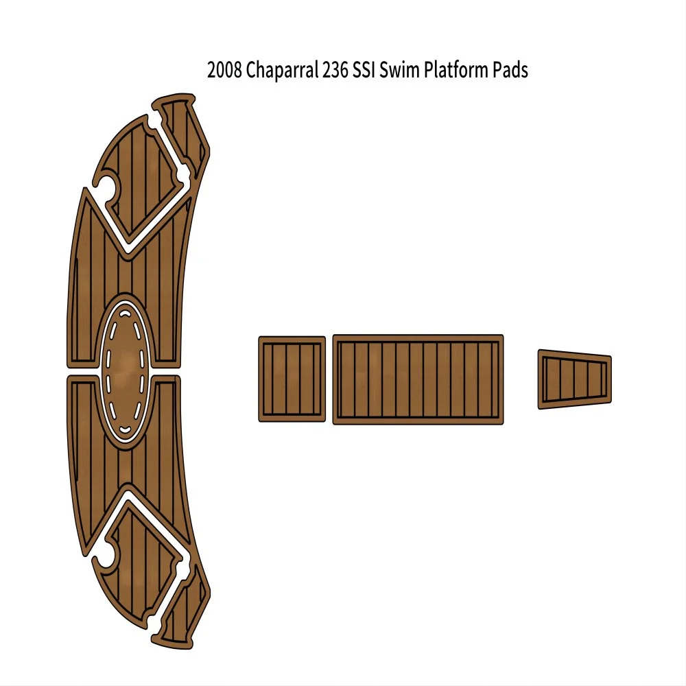 2008 Chaparral 236 SSI Swim Platform Pad Boat EVA Foam Teak Deck Floor Pad Mat SeaDek MarineMat Gatorstep Style Самоклеящийся