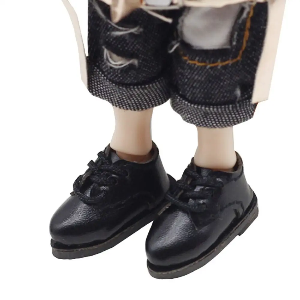 Фото 1 пара кукольных туфель из искусственной кожи 1/12 Bjd с круглым носком, 1 пара кукольных туфель из искусственной кожи, мини-обувь для куклы BJD, обувь из искусственной кожи, кукла 1/12 BJD №4