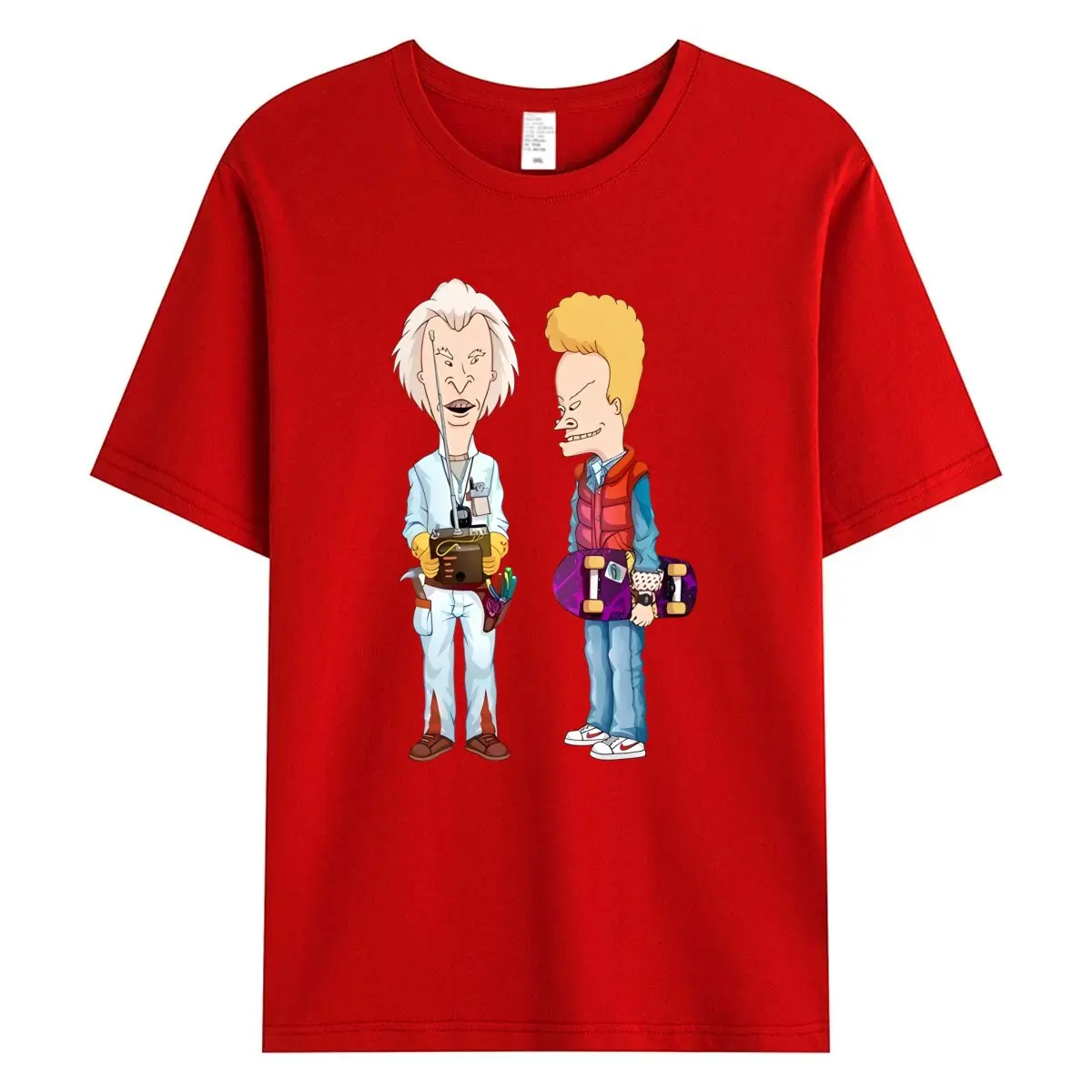 Фото Забавная футболка с надписью Beavis и Butthead, футболка с принтом для мужчин и женщин, простые сумасшедшие футболки, топы, футболки с принтом №2