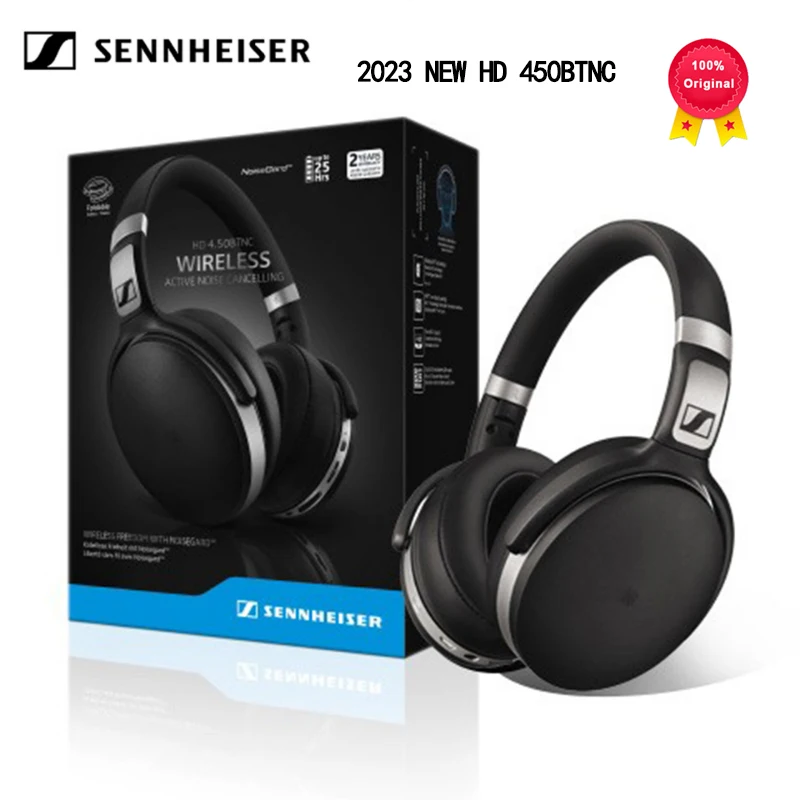 Беспроводные Bluetooth-наушники SENNHEISER HD450BTNC с активным шумоподавлением