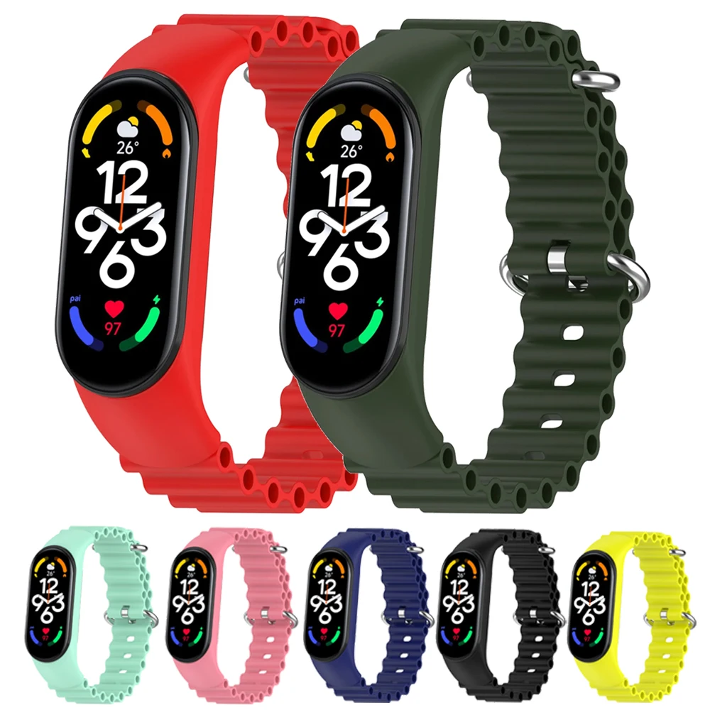 Ремешок для Mi Band 8 7, браслет для Mi Band 6 5 4 3, ремешок на запястье для Xiaomi Mi Band 4, браслет Correa Miband 6 7 8 Pulseira