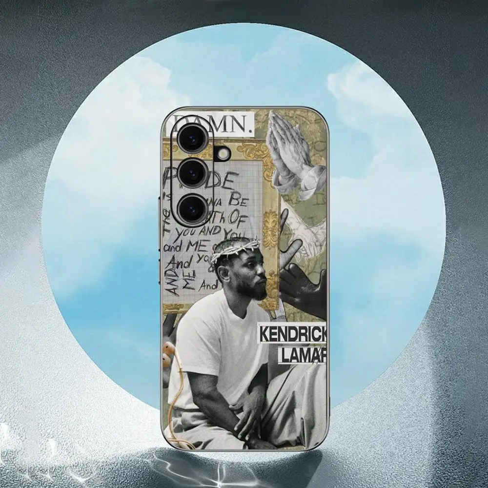 Фото Kendrick Lamar горячий певец узор ins Чехол для телефона для Samsung Galaxy S25 S24 S23 S22 S21 S20 Plus Ultra Note20 Мягкий черный №4