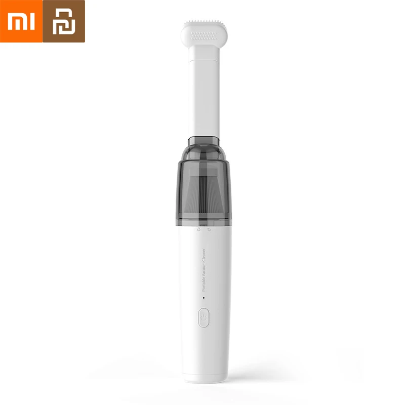 Xiaomi Youpin Автомобильный пылесос Металлический фильтр Мини Удобный пылесос Беспроводной ручной сильный всасывающий низкий уровень шума Домашний новый