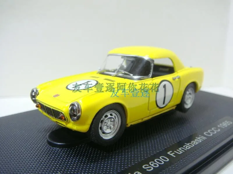 EBBRO 1:43 HONDA S600 FUNABASHI CCC 1965 литая модель гоночного автомобиля, детские игрушки в подарок