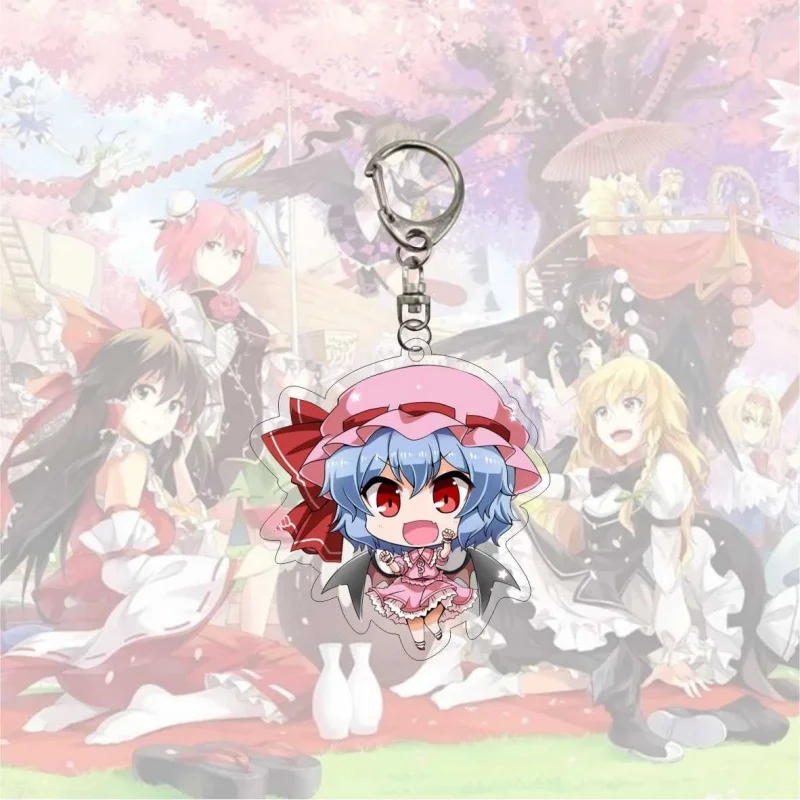 Фото Touhou Project аниме акриловый брелок косплей костюм милый Hakurei Reimu Kirisame Marisa аксессуары кулон реквизит фанаты подарок 6 см №2