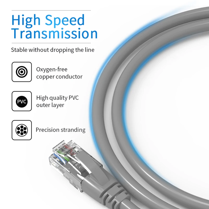 Фото HKN Cat5e Ethernet-кабель UTP Lan Кабель RJ45 Ethernet 0,5 м 1 м 2 м 3 м 5 м 20 м Для PS2 ПК Компьютер Маршрутизатор Cat5 Интернет-кабель №4