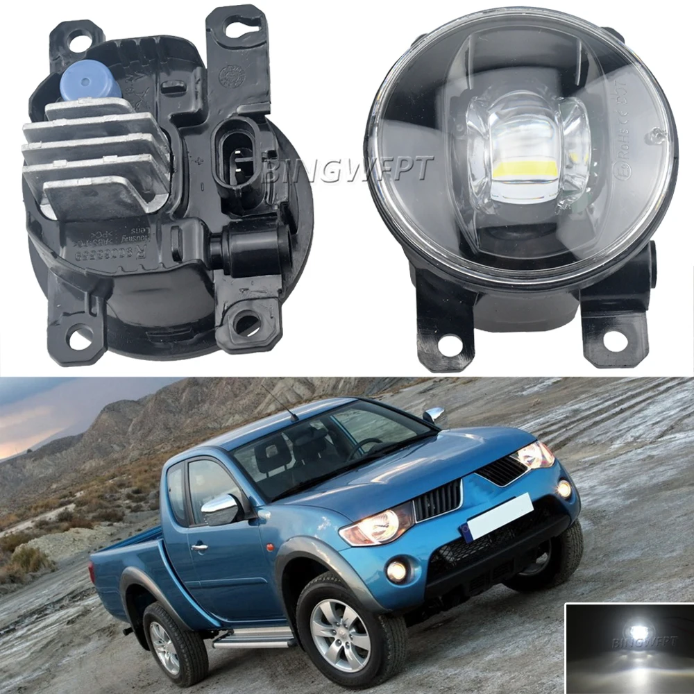 Для Mitsubishi L200 KB_T KA_T Pickup 2005-2015 автостайлинг светодиодные противотуманные фары H11Fog передняя фара
