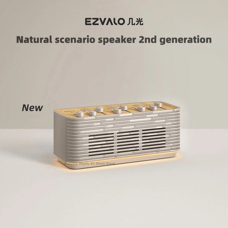 Динамик EZVALO с естественным пейзажем, Bluetooth-динамик, улучшенная беспроводная версия, домашнее оборудование для кемпинга, мини-динамик, музыкальный центр