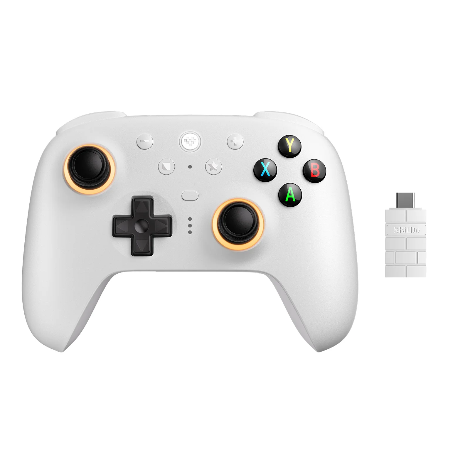 Фото 8BitDo New Ultimate 2, беспроводные джойстики TMR и контроллер триггеров с эффектом Холла и зарядной док-станцией для ПК, Windows 10, 11, Android №2