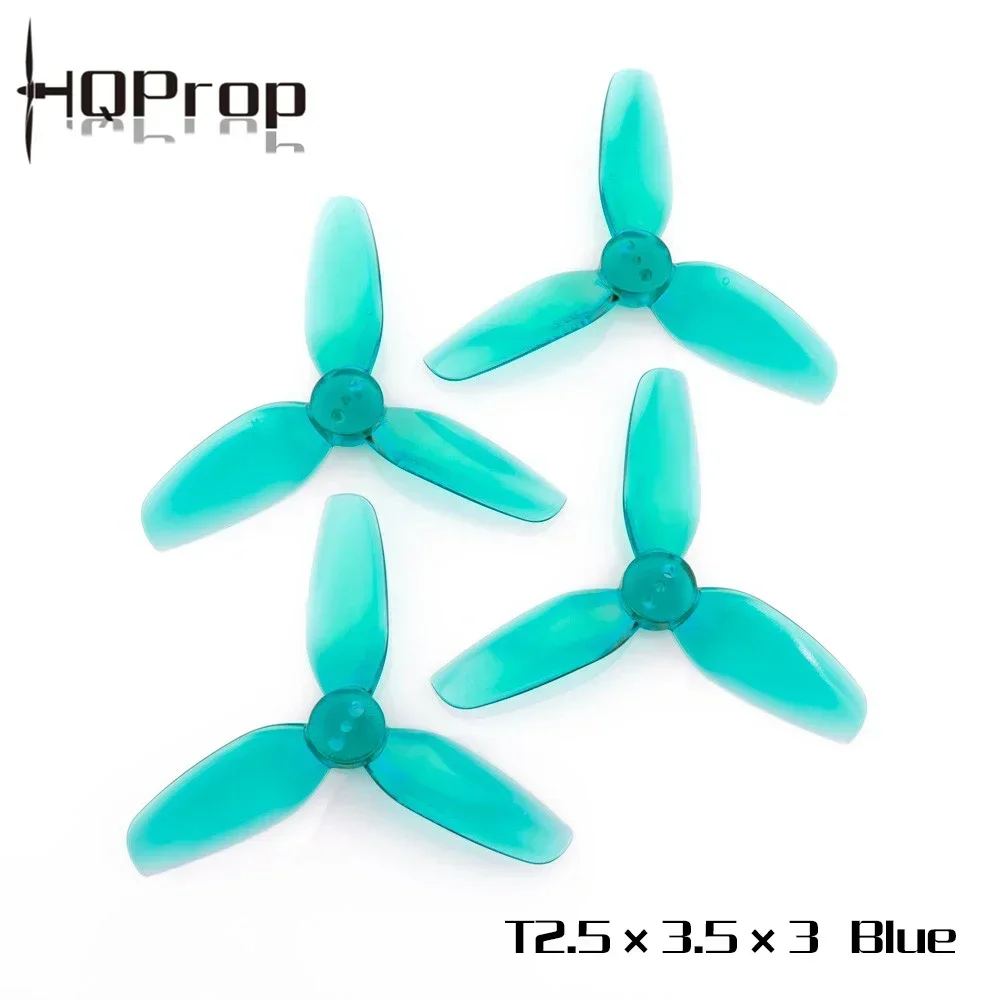 6 пар (6CW+6CCW) HQPROP T2.5X3.5X3 2535 3-лопастной пропеллер (случайный цвет)