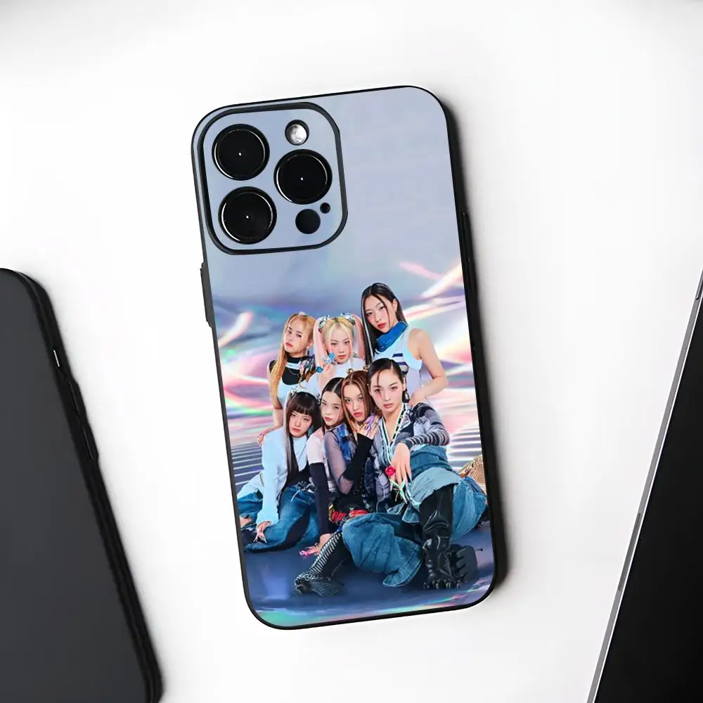Фото Популярный чехол для телефона Kpop XG Girl, черный, мягкий для Iphone 16, 15, 14, 13, 11, 12 Pro Max Xr X Xs 8 7 Plus №4