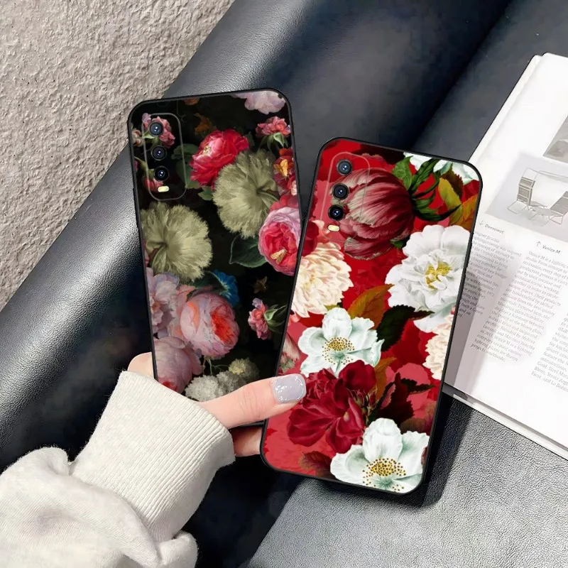 Чехол для телефона с цветочным рисунком для Huawei Y 3 2020 2017 II 5 2018 2019 5 P 6 Prime Pro 2019 7 A 9 S Nova 9SE Nova 6-4g, мягкий ТПУ