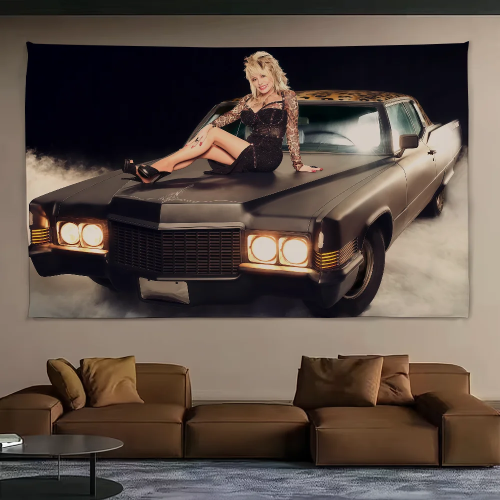 Фото Певица D-Dolly P-Parton флаг для кемпинга на открытом воздухе, бара, пикника, вечерние украшения для дома, баннер №3
