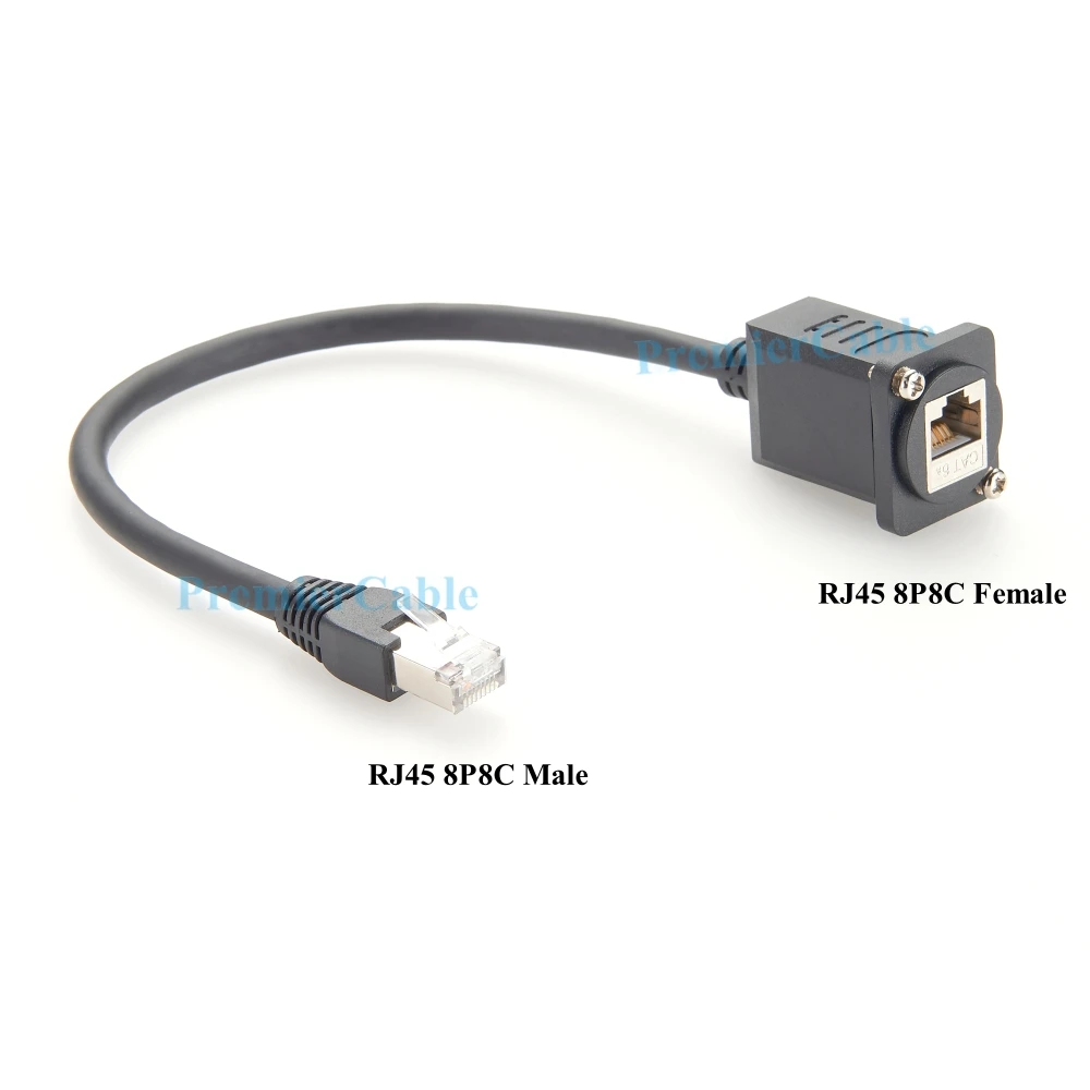 Фото Удлинительный кабель Ethernet RJ45 CAT6A, экранированный кабель «папа-мама», 10 Гбит/с, 500 МГц, сетевой патч-кабель LAN, поддержка Cat 5/5e/6 №3