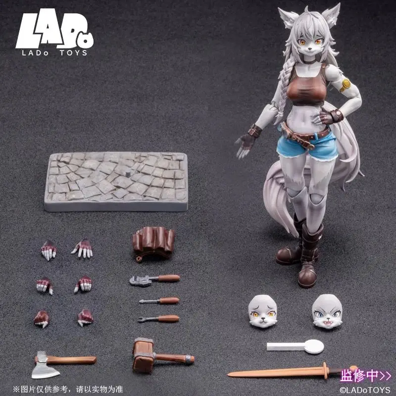 Фото LADOTOYS ERA-001 масштаб 1/12 Liya милый волк сестра ремонтник фигурки солдат подвижные суставы аниме модель коллекция игрушка в подарок №2