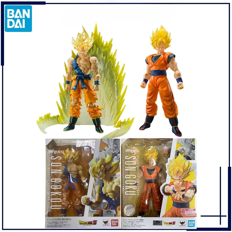 Оригинальный Dragon Ball S.H.Figuarts SUPER SAIYAN SON GOKOU Bandai, аниме-модель, игрушки, экшн-фигурки, подарки, коллекционные