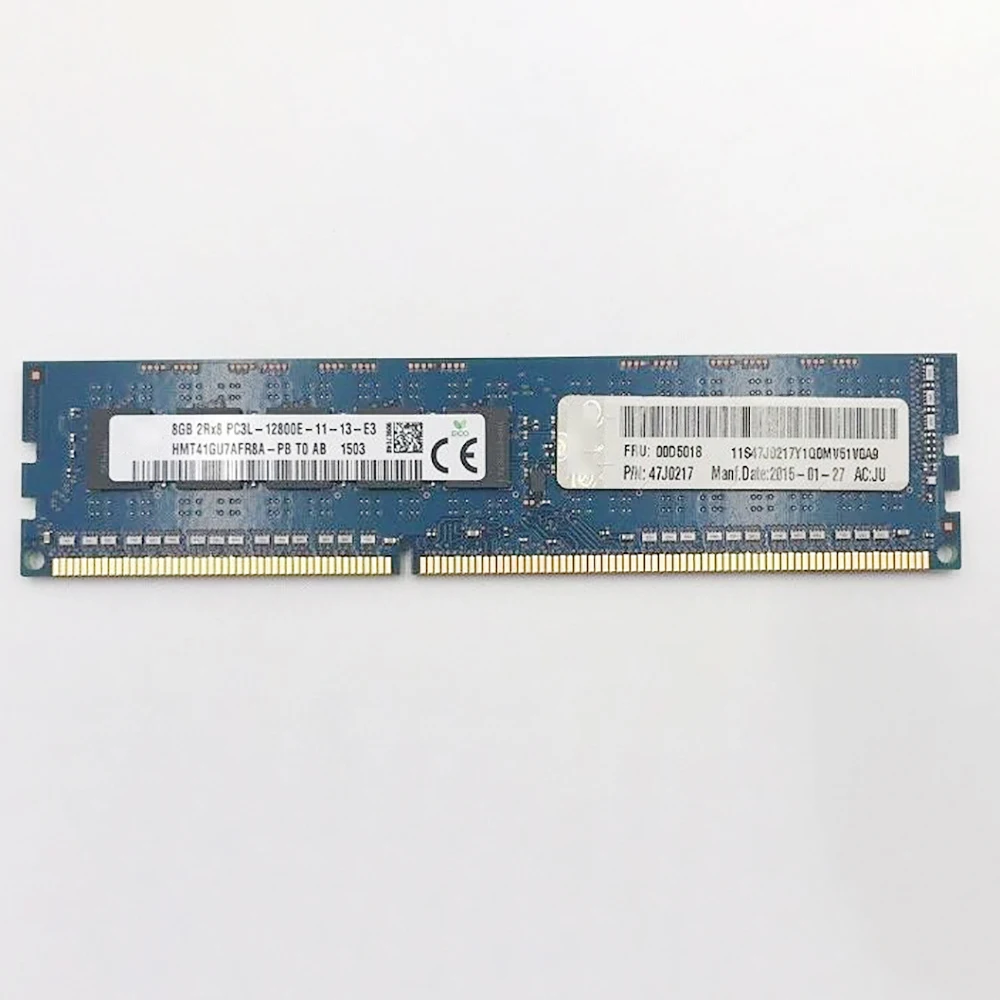 1 шт. для IBM X3200 M3 X3250 M4 Память 8G ECC RAM Высокое качество Быстрая доставка 8 ГБ 2RX8 DDR3L PC3L-12800E 1600