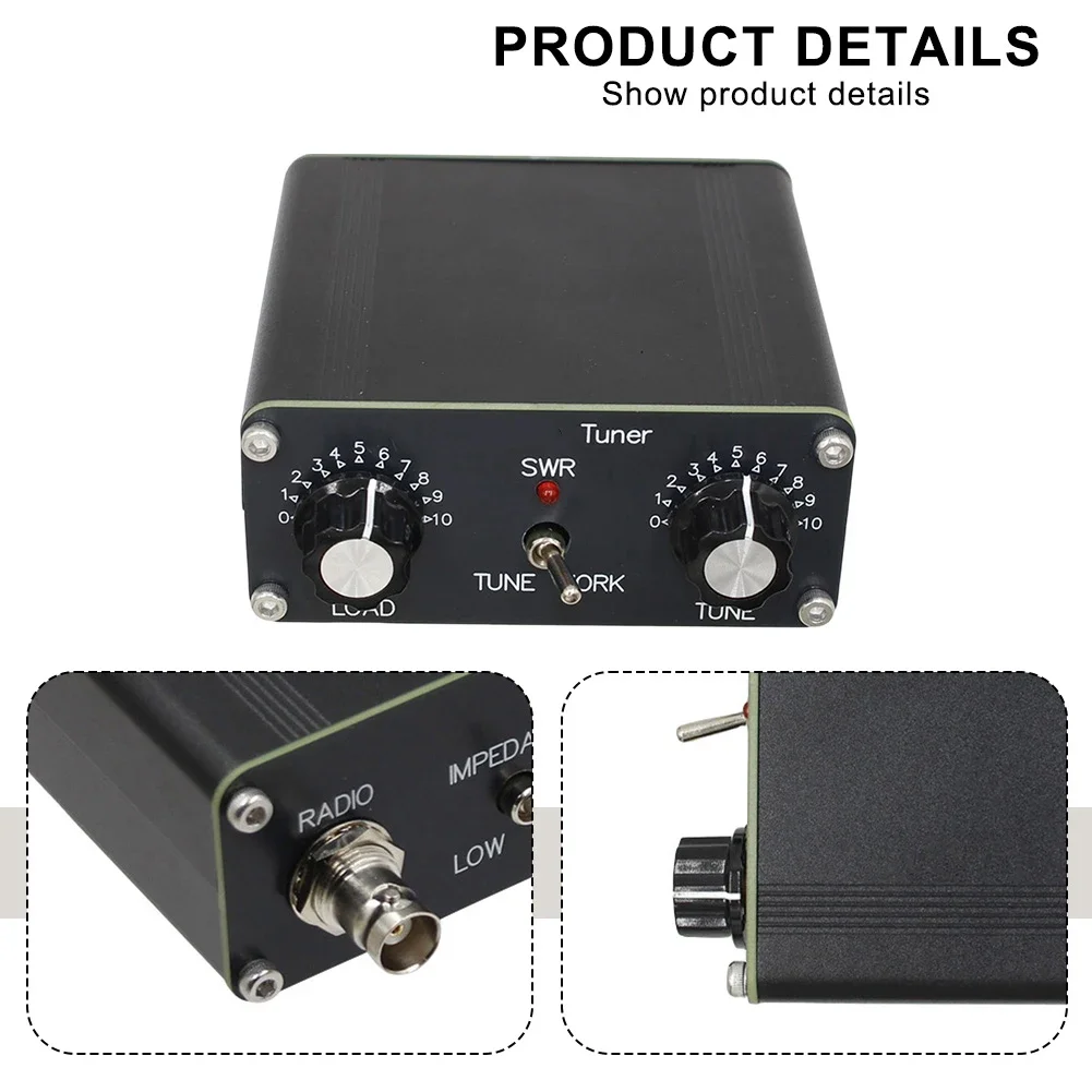 Удобный для пользователя ручной антенный тюнер QRP. Высокая эффективность и совместимость с несколькими типами линий подачи.