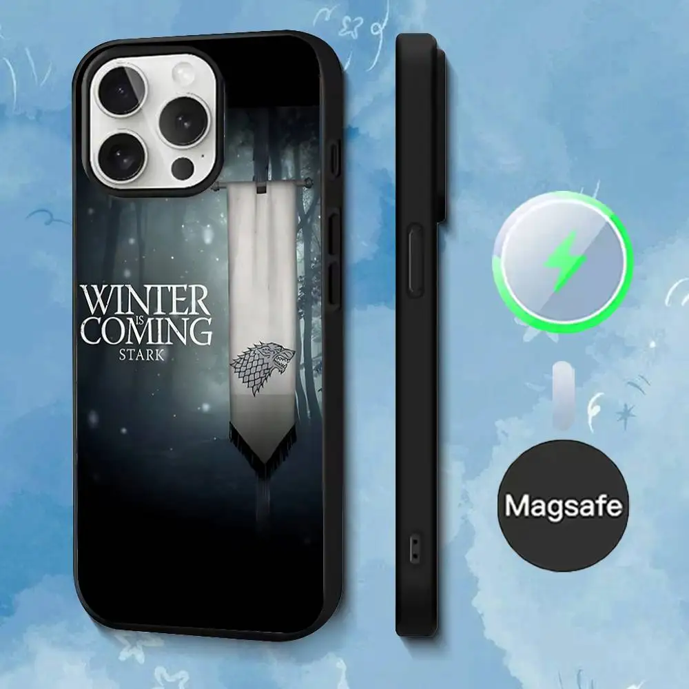 Фото Зимний чехол для телефона C-Coming Stark для iPhone 17,16,15,14,13,12,11, Pro, Max, Plus, Mini, SE4, E с магнитной беспроводной зарядкой Magsafe №5