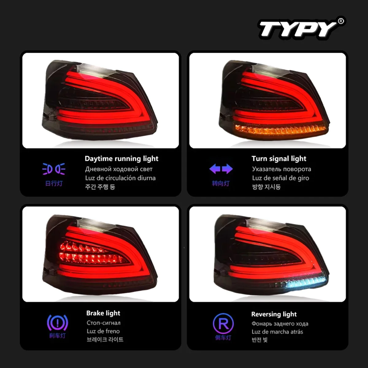 Фото TYPY Автомобильные задние фонари для Toyota Vios 2008-2013 Светодиодные автомобильные задние фонари Дневные ходовые огни Динамические автомобильные аксессуары Plug and Play №4