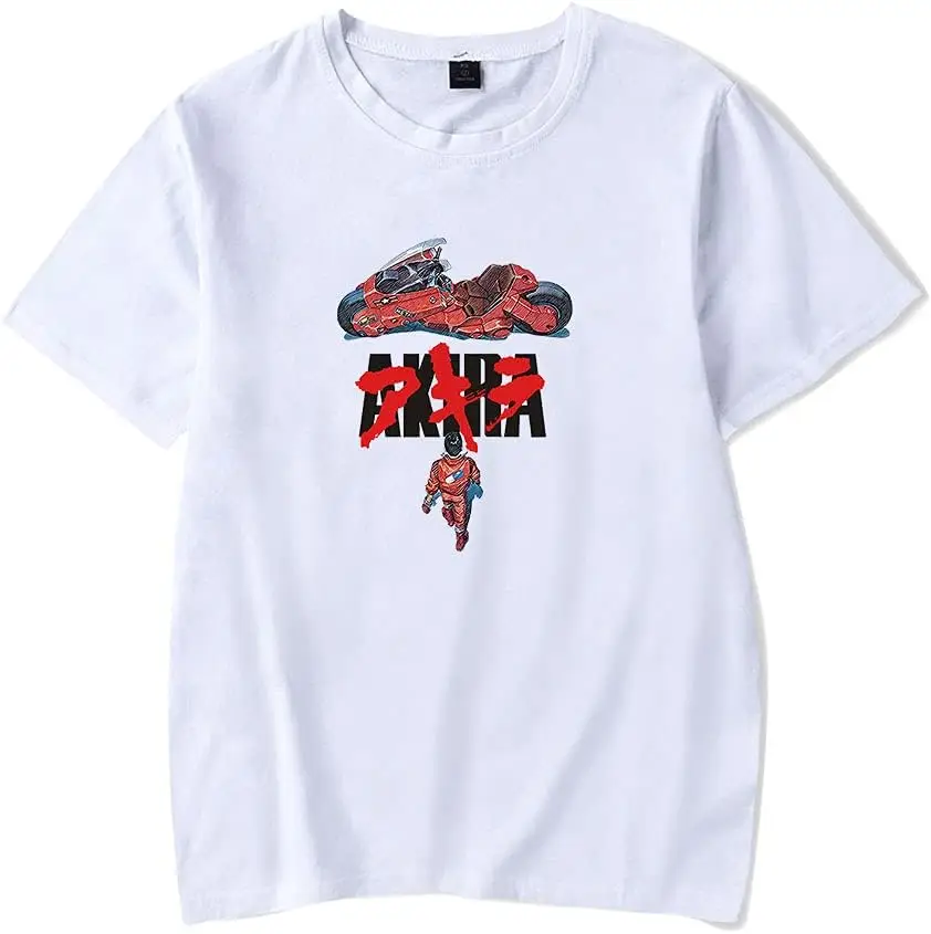 Новая аниме-футболка Akira, повседневная футболка с короткими рукавами, футболка унисекс
