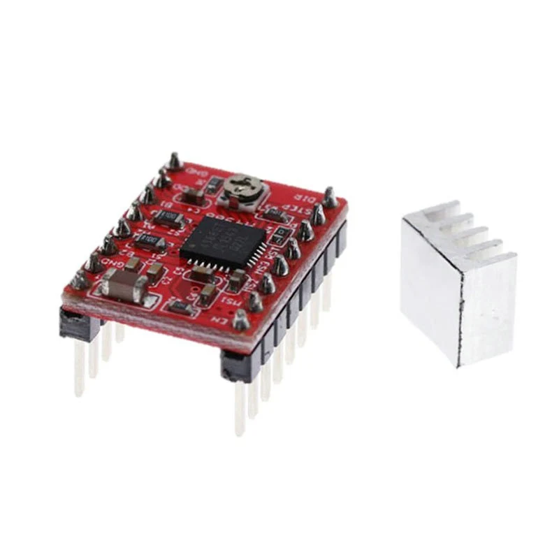 Фото Шаговый Драйвер A4988 + радиатор для 3D-принтера Reprap, 5 шт. №4