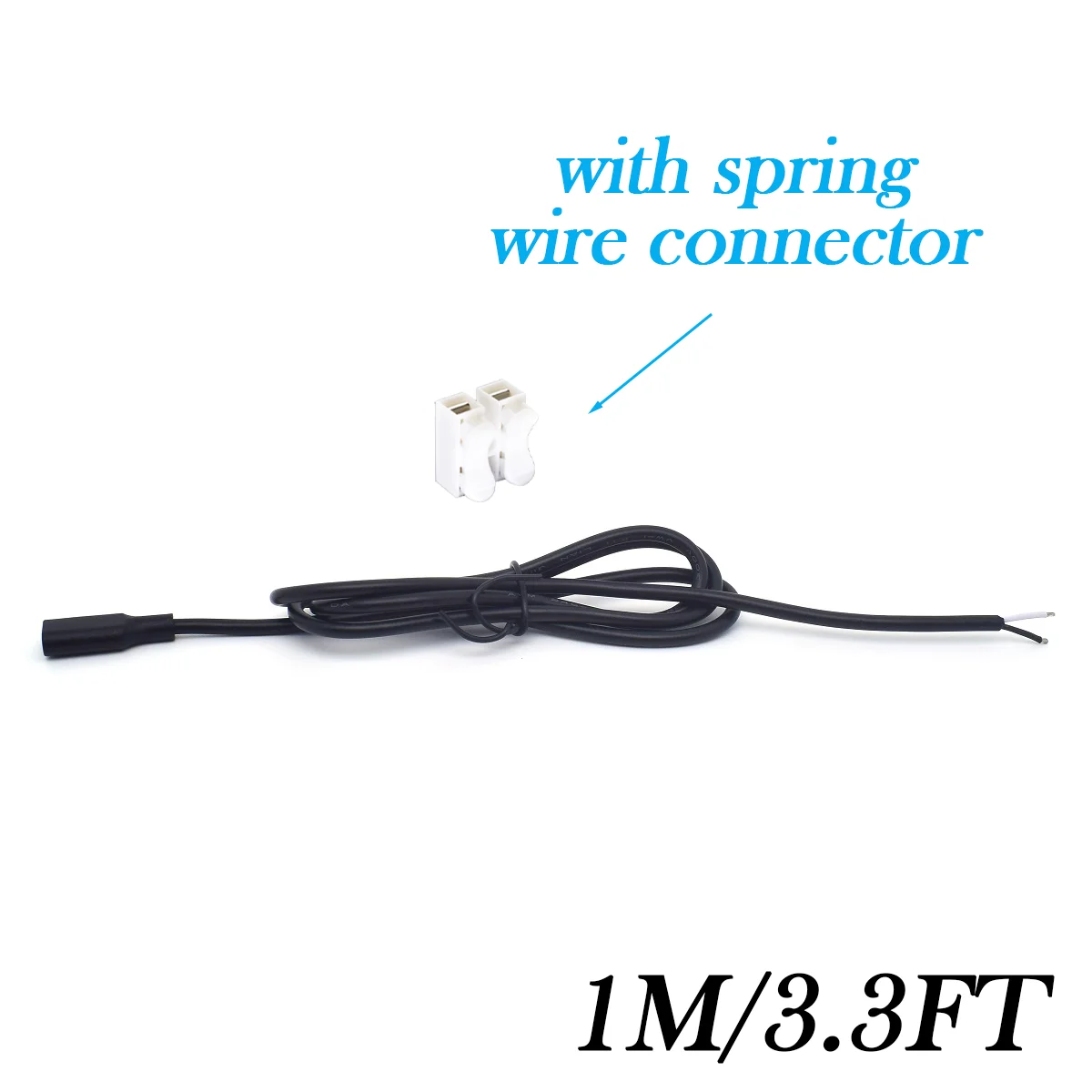 Кабель USB C с разъемом 1 м/3,3 фута 22AWG — 2-проводной кабель питания DIY 5 В 3 А для замены типа C (белый/черный голый провод)