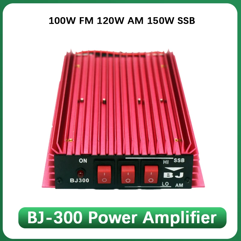 Усилитель мощности Baojie Bj-300 Plus 100 Вт Fm 120 Вт Am 150 Вт Ssb 3-30 МГц Мини-размер и высокая мощность Cb Радиоприемники 12-14 В Bj-300 Усилители Электроника