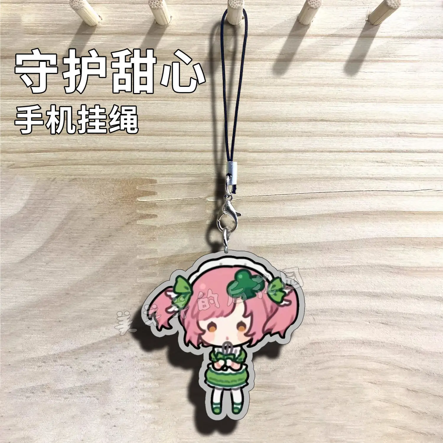 Фото Акриловая подвеска Shugo Chara Q Version МОБИЛЬНЫЙ ТЕЛЕФОН Lanyard Hinamori Гам, милые подвесные ремешки, милые ремешки, искусственные ремешки, декоративный подарок №3