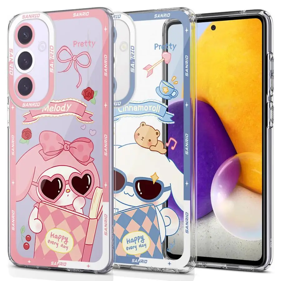 Фото Милый чехол для телефона Sanrio Melody для Samsung Galaxy A21s A52s A06 A02 A03s A71 4G A51 A10s A20s A50s A31 A04e A05s Clear Soft №3