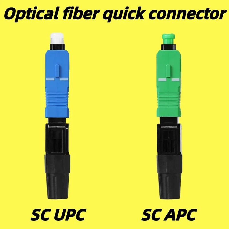 SC APC/UPC Оптоволоконный быстрый разъем FTTH Волоконно-оптический быстрый разъем Полевая сборка Многоразовый оптический адаптер холодного подключения