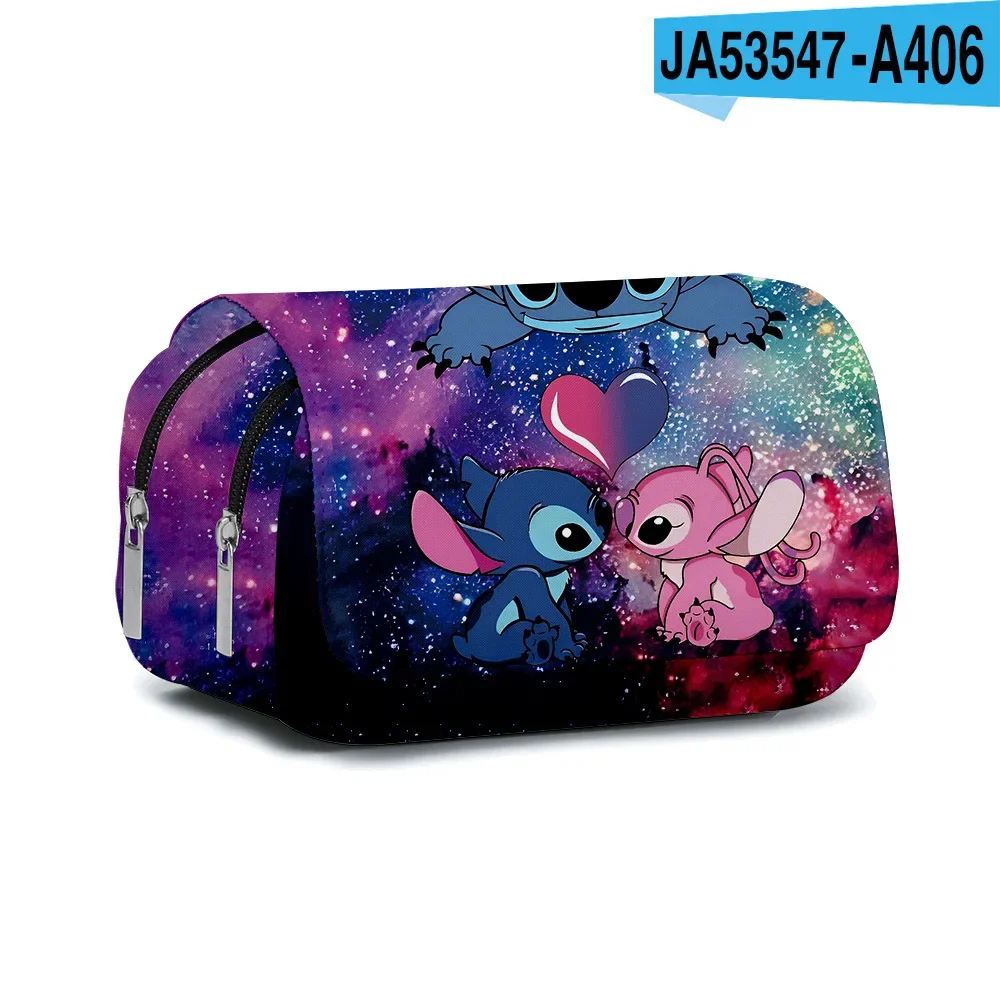 Фото Disney Stitch Kotak Pensil аниме Kartun Kapasitas тюремный ритслинг с надписью №5