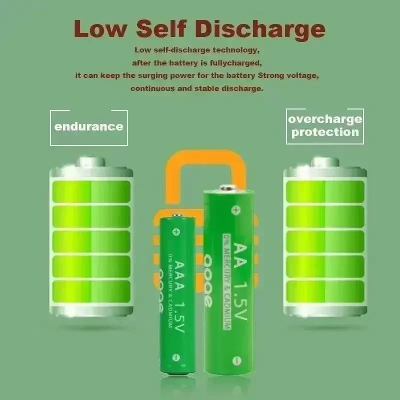 Фото WE 1.5V AA 4800mAh 1.5V AAA 3800 MAh Аккумуляторная батарея + Бесплатная доставка Аккумулятор для часов, мышей, компьютеров, игрушек, так далее 1 №2