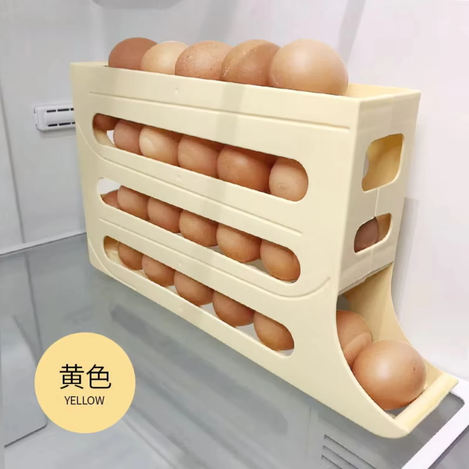 Бытовая автоматическая коробка для яиц, кухонный холодильник, боковая дверь, стойка для хранения яиц, 30 ящиков для яиц (art.: 3920ca6ab3cd8) - 3920ca6ab3cd8
