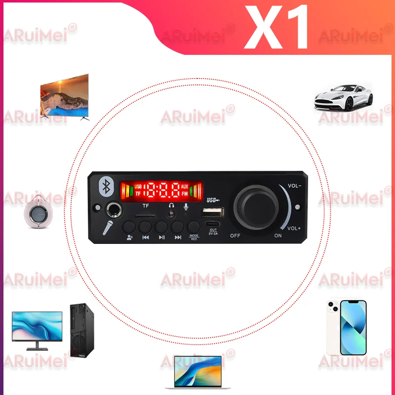 Фото Amplificateur Audio DIY 160 Вт Stéréo — Bluetooth 5,0 MP3 Lecteur USB/TF/SD — Décodage FLAC/APE/WAV — радио FM №5