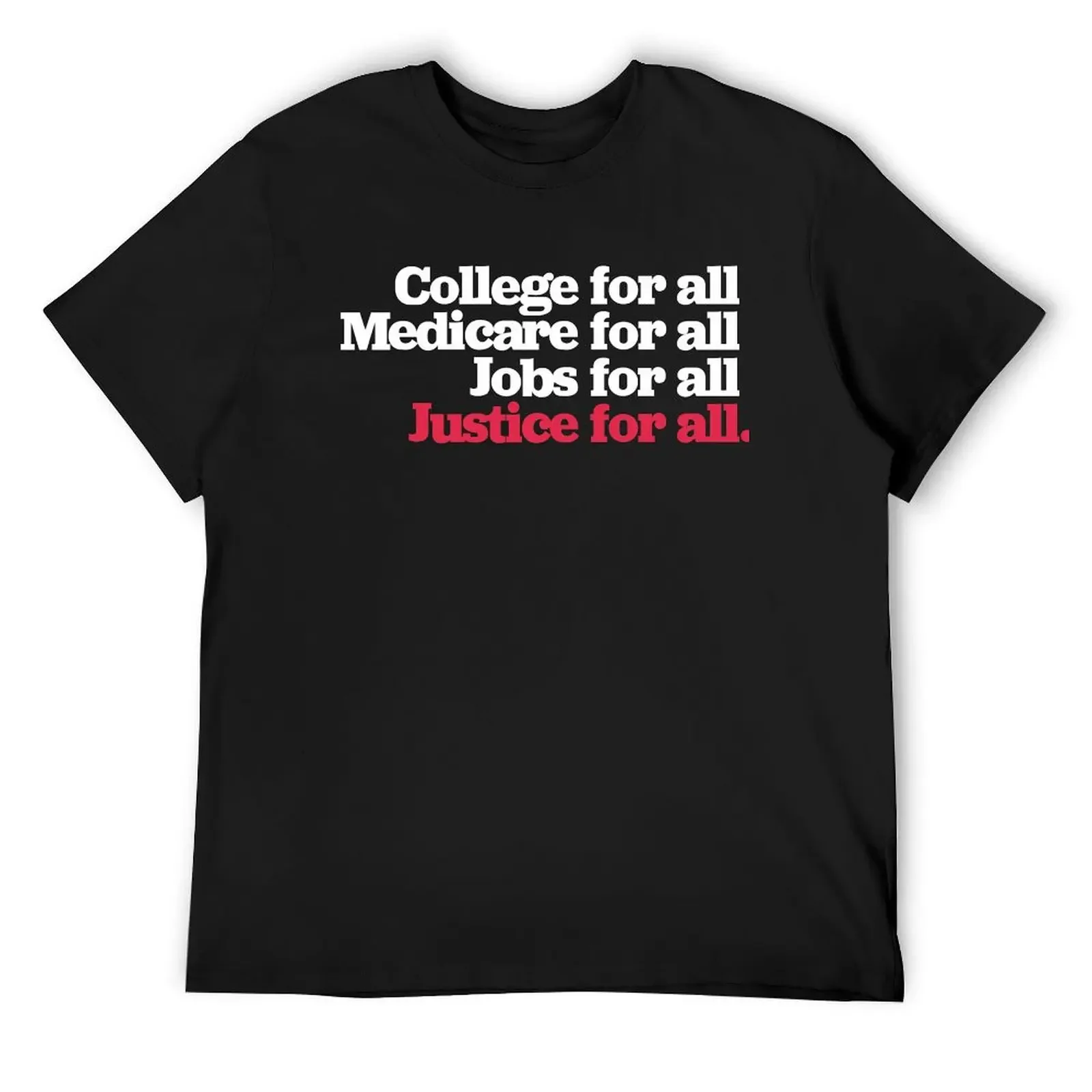 Футболка College for all Medicare for all Bernie 2020, футболки с рисунком рэпера, футболки с рисунком аниме, спортивные футболки для мужчин