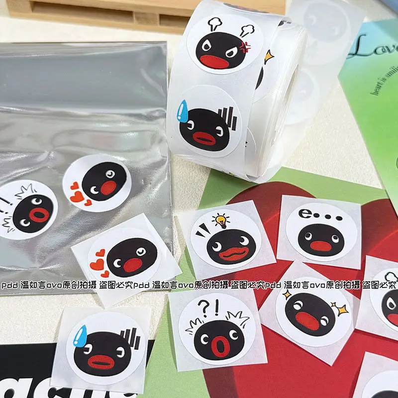 Пингвин Пинг мем серии лента наклейка Kawaii мультфильм товары уплотнительная наклейка милый чехол для телефона IPAD Декор студенческие канцелярские принадлежности подарок