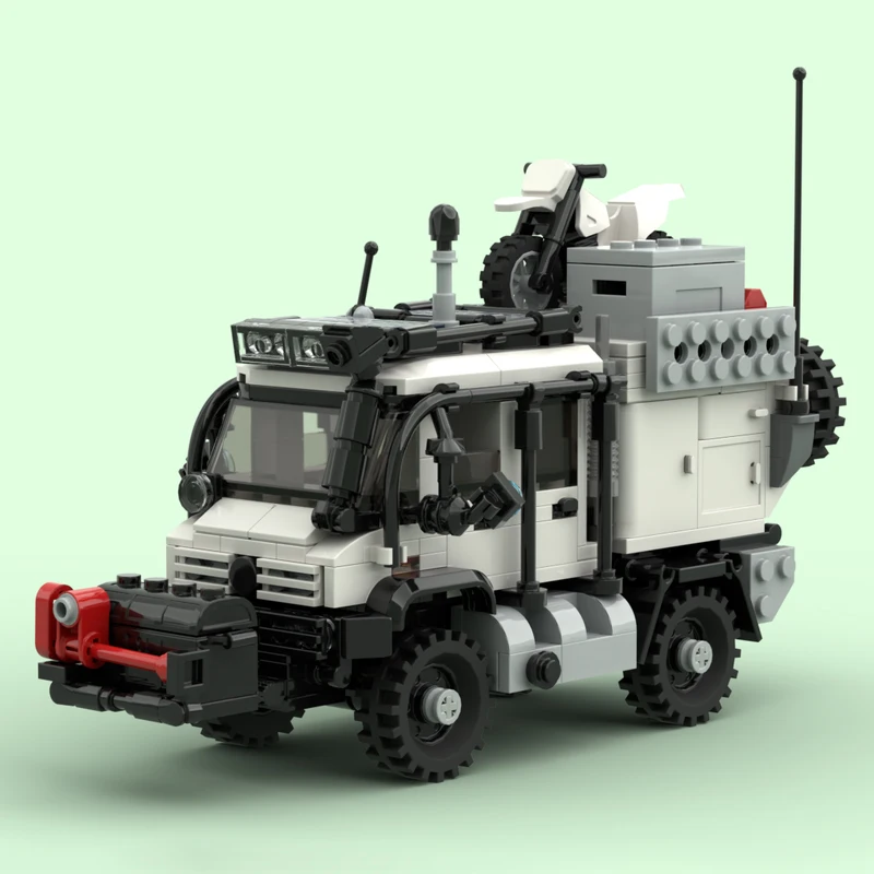 Фото Новая модель строительного блока MOC, окончательная технология внедорожного приключенческого автомобиля, модульная детская игрушка в подарок, набор для сборки «сделай сам» №2